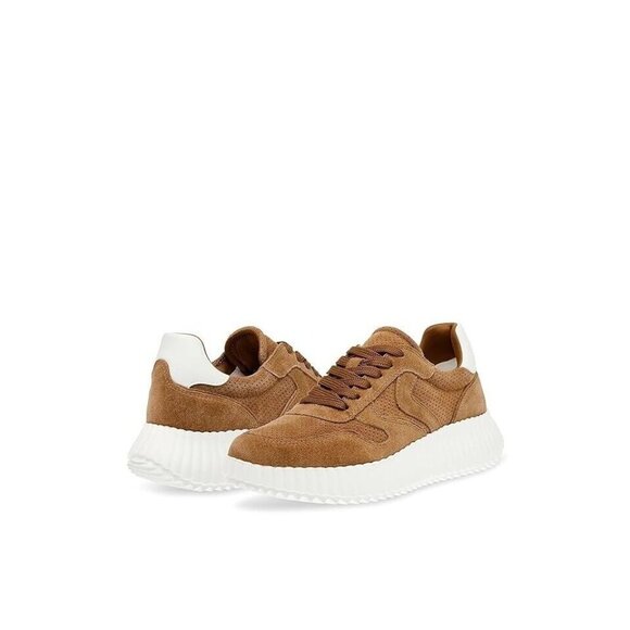 Steve Madden Shereen Women's Cheastnut Suede leather sneaker size 10 $99 MSRP - Picture 1 of 8